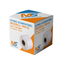 Label Etiketten kompatibel für Dymo 99018 - 38 x 190...
