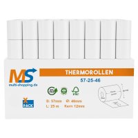 Thermorollen 57 x 25 x 12 BPA-frei - 48gsm