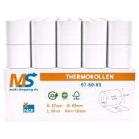 Thermorollen 57 x 50 x 12 BPA-frei - 55gsm