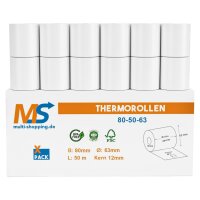 Thermorollen 80 x 50 x 12 BPA-frei - 55gsm