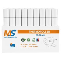Thermorollen 57 x 18 x 12 BPA-frei - 48gsm - mit...