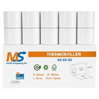 Thermorollen 80 x 80 x 12 BPA-frei - 48gsm