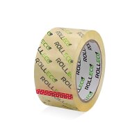 ROLLECO Klebeband Transparent 50mm x 66m leise abrollend