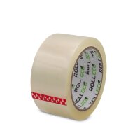 ROLLECO Klebeband Transparent 50mm x 66m leise &...
